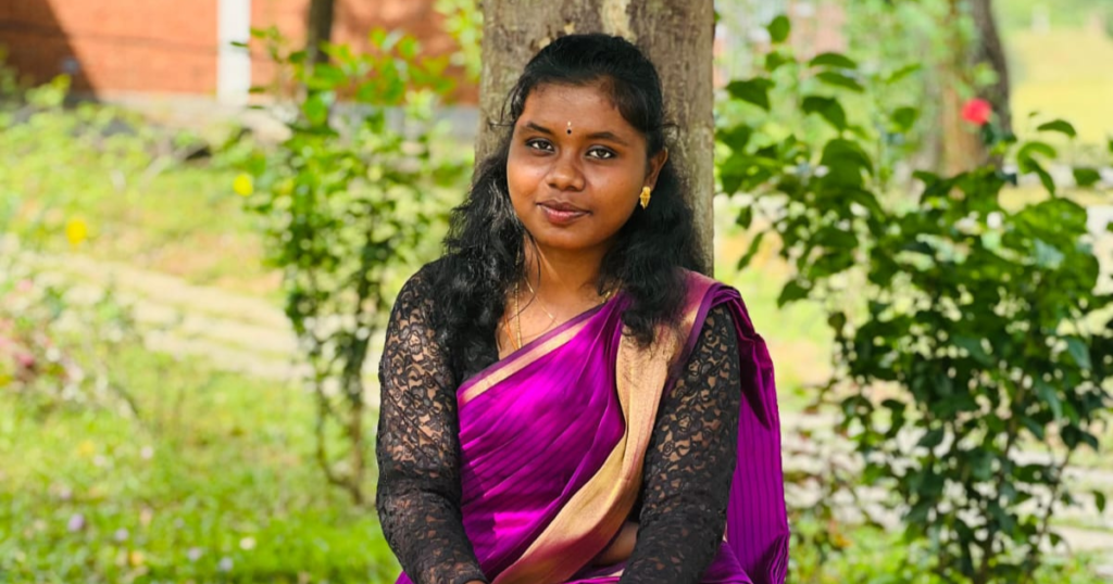 Tamil FM radio program promotional design featuring Miss S. Sakeersana