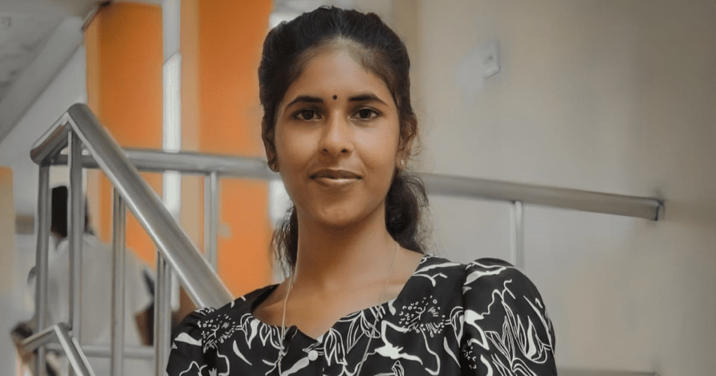 Tamil FM radio program promotional design featuring Miss U. Kajeerththika